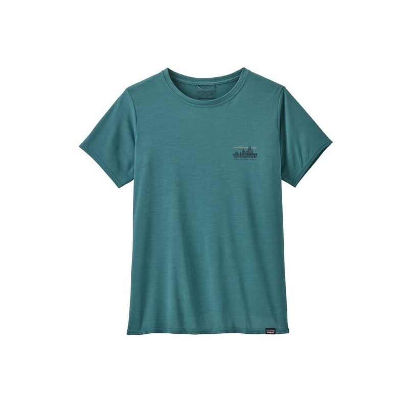 T-shirt Patagonia Women's W's Cap Cool Daily Graphic ('73 Skyline: Wetland Blue X-Dye)
