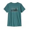 T-shirt Patagonia Dames W's Cap Cool Daily Graphic ('73 Skyline: Wetland Blue X-Dye)