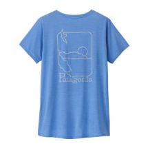 T-shirt Patagonia W's Cap Cool Daily Graphic Shirt - Waters (Swelldrifter: Abundant Blue X-Dye)