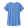T-shirt Patagonia W's Cap Cool Daily Graphic Shirt - Waters (Swelldrifter: Abundant Blue X-Dye)