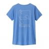 T-shirt PATAGONIA W's Cap Cool Daily Graphic Shirt - Waters (Swelldrifter: Abundant Blue X-Dye)
