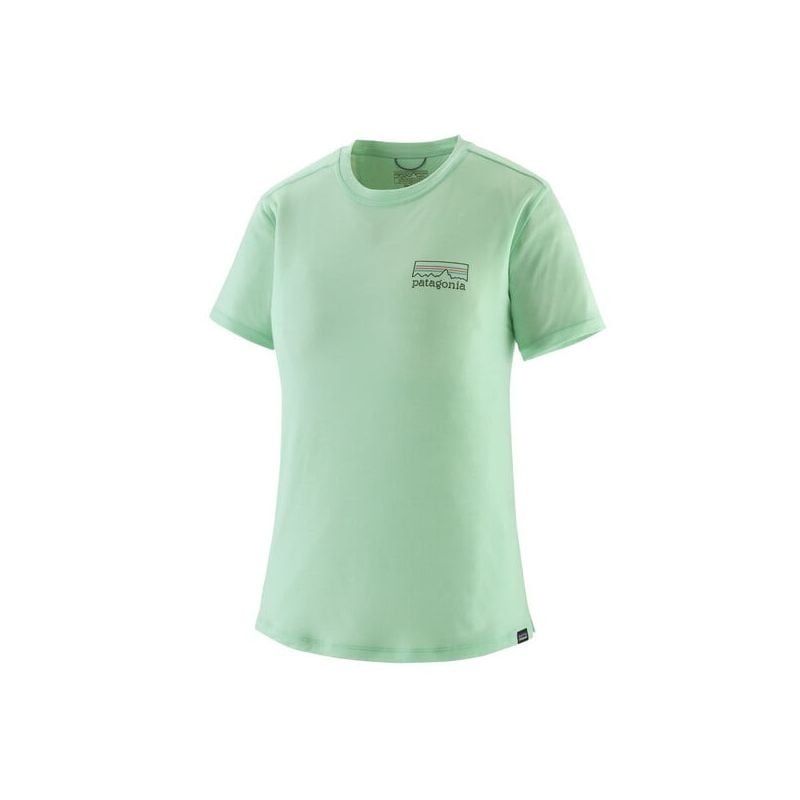 Patagonia Cap Cool Merino Graphic (Fitz Roy Strata: Rinsed Green) T-shirt til kvinder