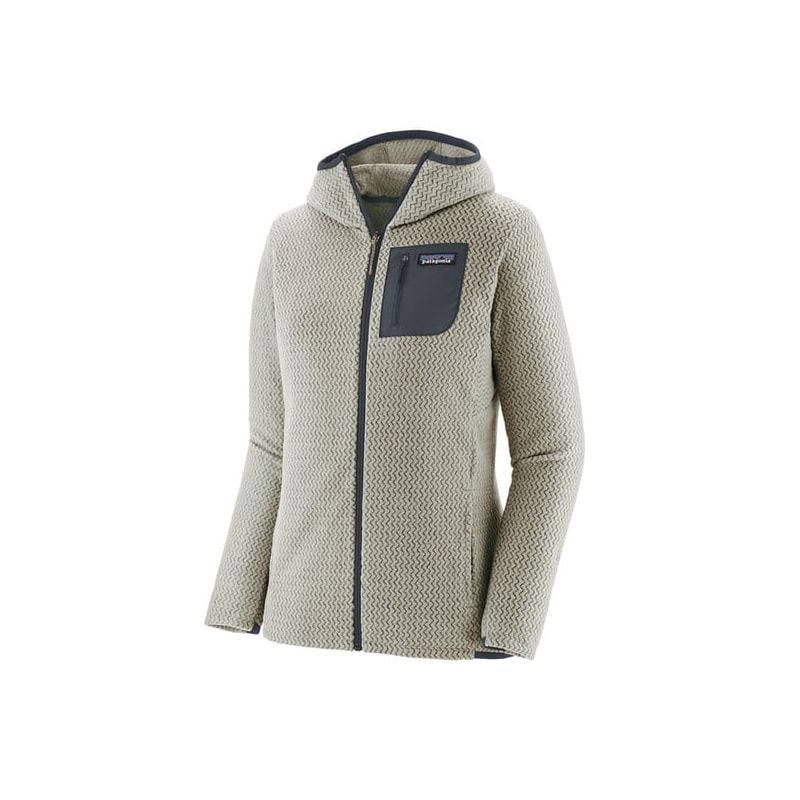 Donna Patagonia R1 Air Full-zip Hoody (Wool White) in pile