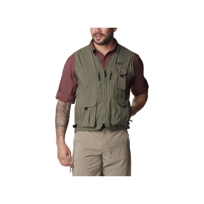 Ærmeløs vest til mænd Columbia Silver Ridge Utility Vest (Stone Green)