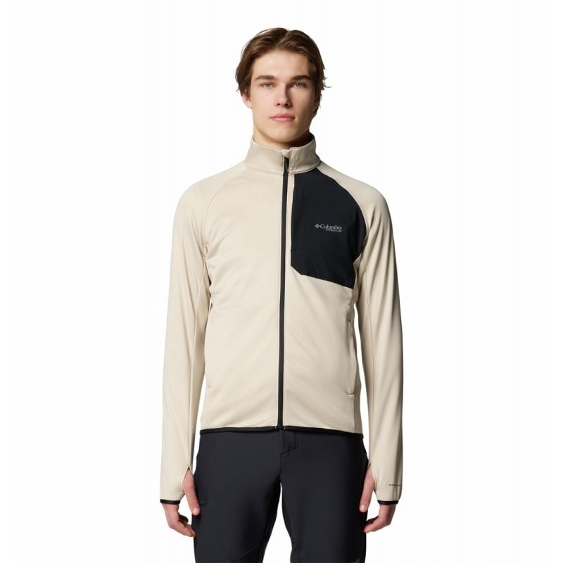 Polar Fleece Columbia Triple Canyon Grid Fleece FZ II (Pietra scura, Nero) Uomo
