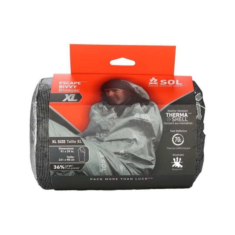 Sac de couchage SOL Escape Bivvy XL Hood (Gray)
