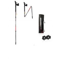 Trail poles Guidetti Silver Néo (Black/Red)