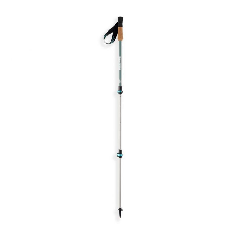 Bastones de senderismo NEPAL COMPACT - 3 PARTES POWERLOCK CORK (Ice Blue)