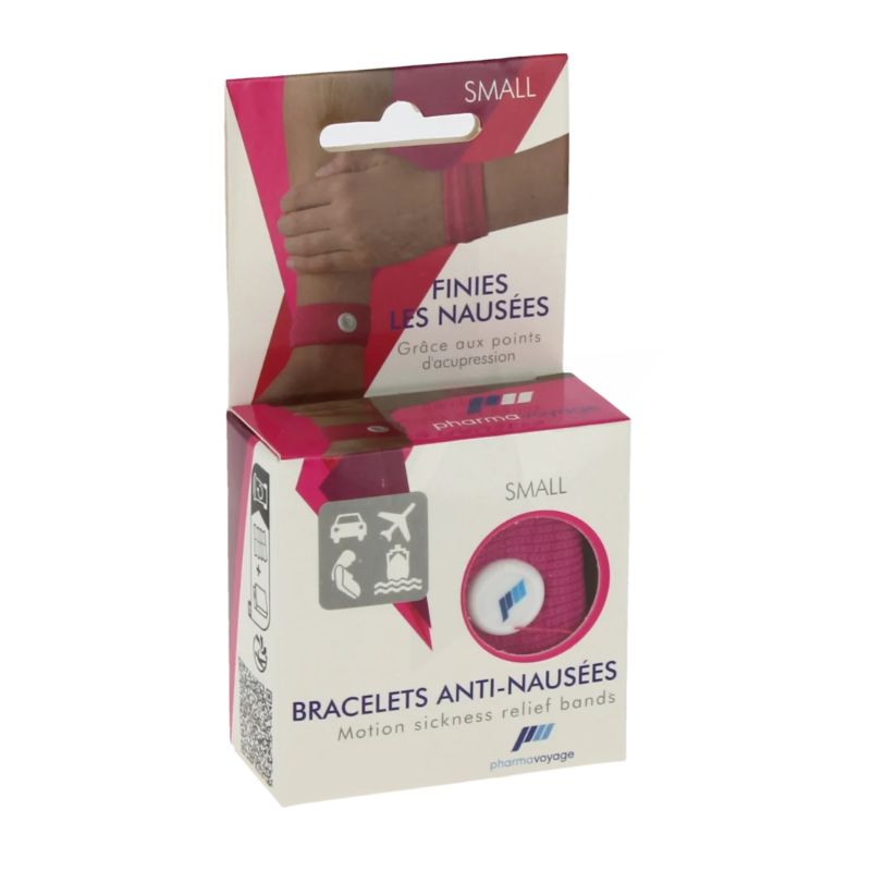 Anti-misselijkheid armbanden PharmaVoyage - Klein (Roze)