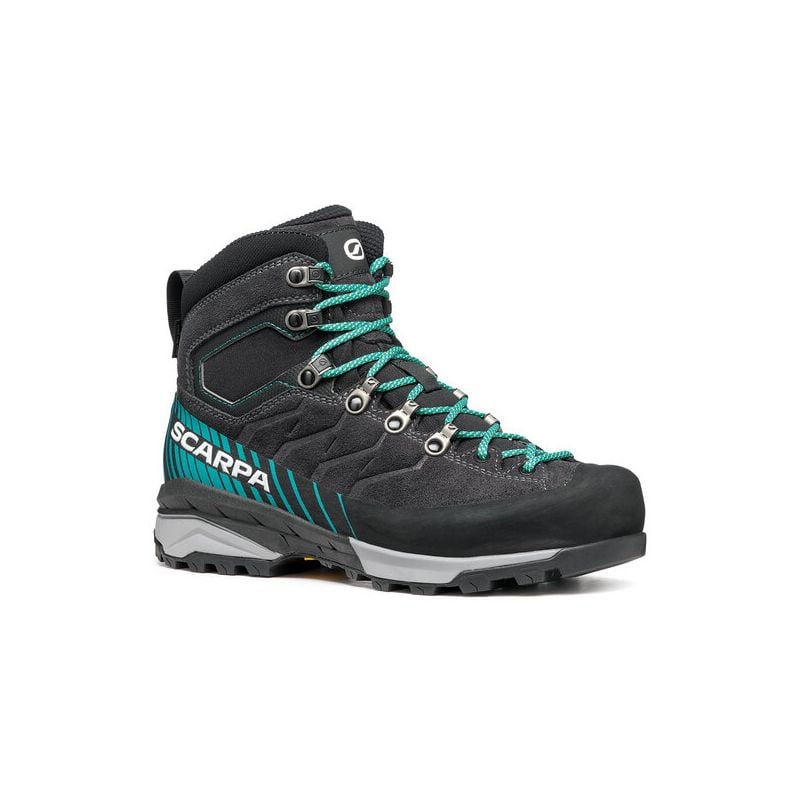 Vandringskänga för damer Scarpa Mescalito Trek GTX Wmn (DARK ANTHRACITE TROPICAL GREEN)