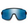 Occhiali da sole Smith Wildcat (nero opaco ChromaPop polarizzato a specchio blu)