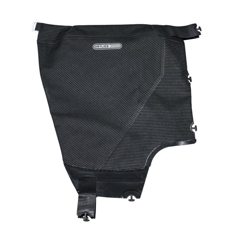 Laukun etutasku Ortlieb Flap High-Vis Vario 26L (musta heijastava)