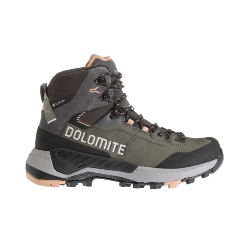 Vandrestøvler Dolomite W's Vernale Leather High GTX (Silver Green/Sand Pink) Damesko