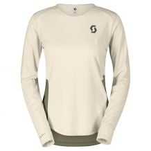 Long-sleeved trail T-shirt Scott Tee W's Endurance Tech LS (cotton white/hay green) Women's