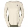 T-shirt manches longues trail SCOTT Tee W's Endurance Tech LS (cotton white/hay green) Femme