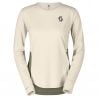 Scott SCO Tee W's Endurance Tech LS (puuvilla valkoinen/heinä vihreä)
