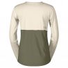 Scott SCO Tee W's Endurance Tech LS (cotone bianco/verde fieno)