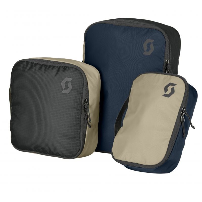 Kit di archiviazione Scott Bag Packing Cube Day Remix PAK-3 (blu notte/beige polvere)