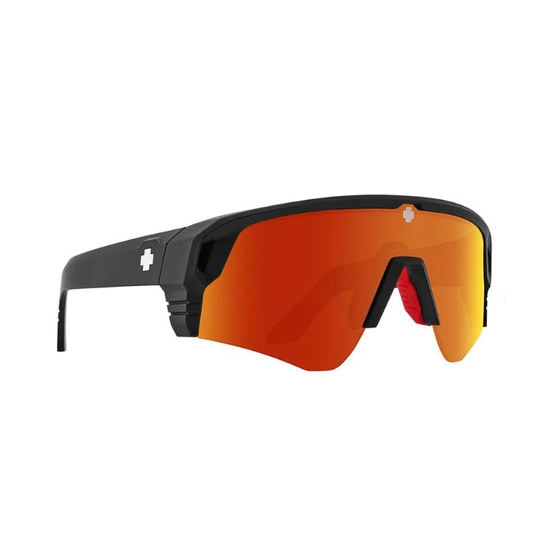 Monolith Speed Zonnebril (Zwart-Happy Boost Polar Orange Spiegel) Unisex
