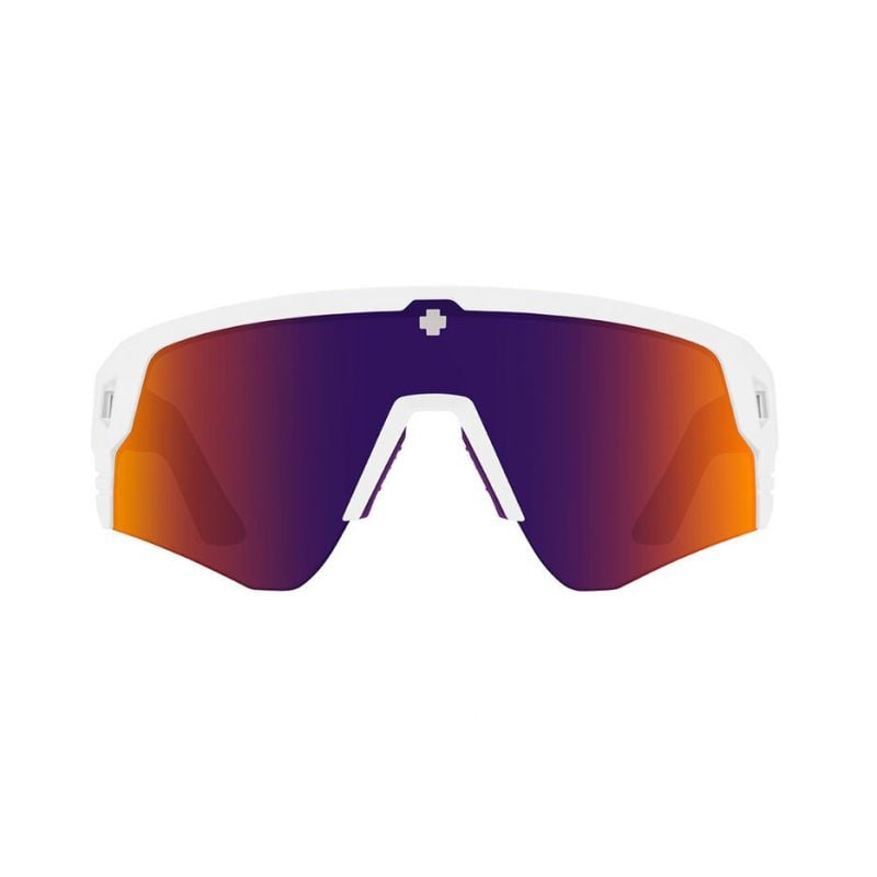 Solbriller SPY Monolith (Matte White Teal - Happy Gray Green Dark Purple Mirror) Unisex