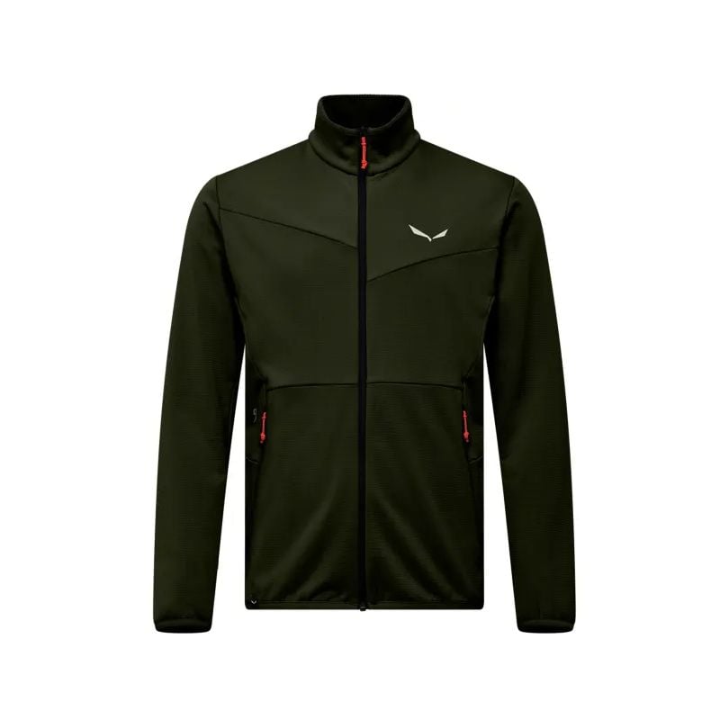 Uomo Salewa PUEZ CAMMINO PL JKT Giacca in pile (oliva scuro)