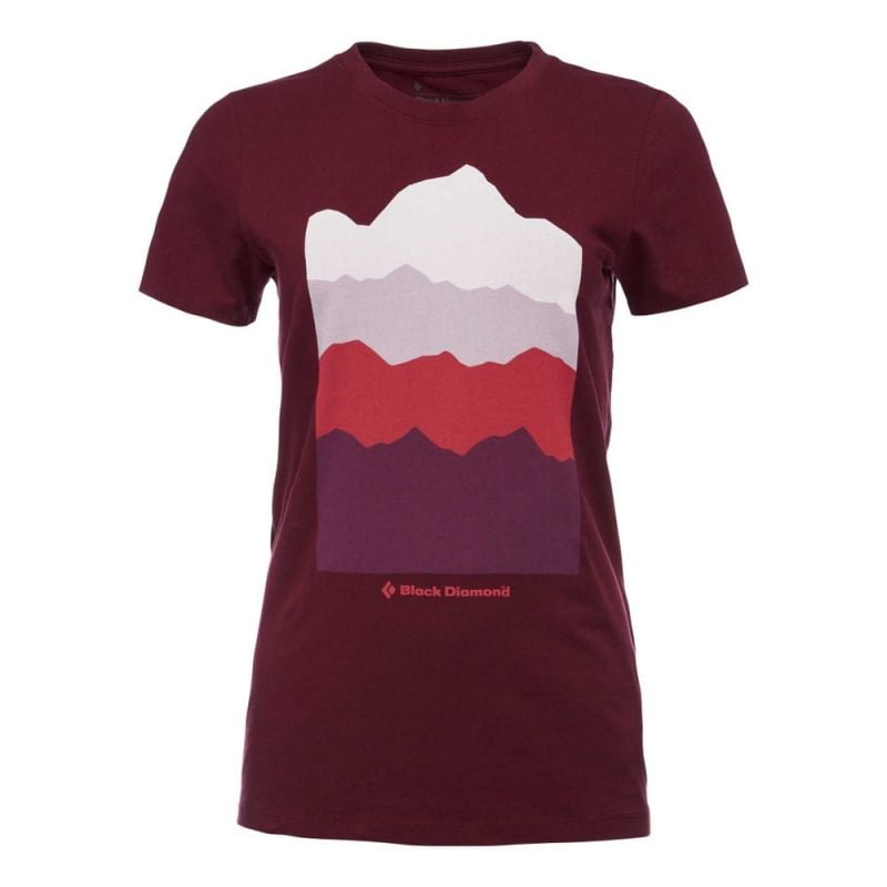 W VISTA SS TEE Bordeaux