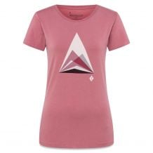 T-Shirt W MOUNTAIN TRANSPARENCY SS TEE Rosewood