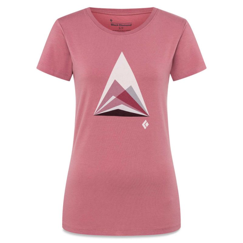 Camiseta W MOUNTAIN TRANSPARENCY SS TEE Rosewood