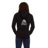 Sweat W MOUNTAIN TRANSPARENCY FZ HDY Svart