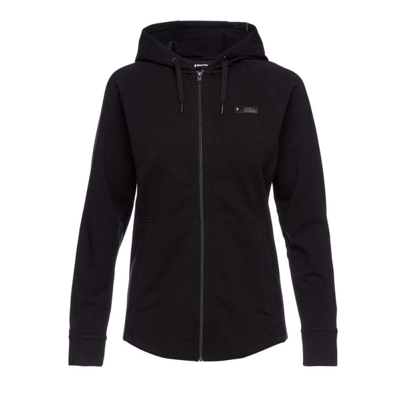Sweat W MOUNTAIN TRANSPARENCY FZ HDY Black