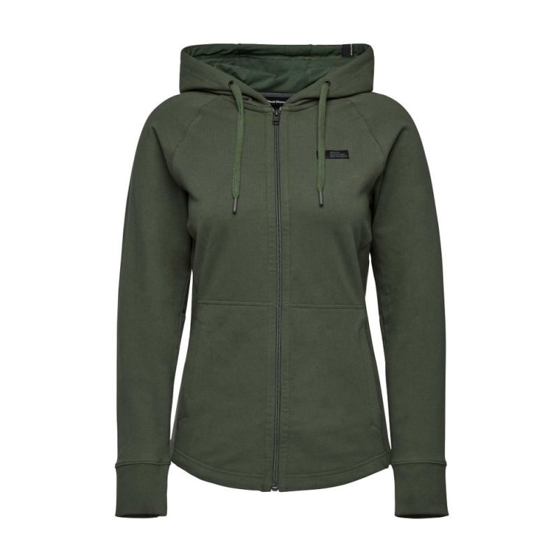 Sweatshirt W RISE AND CLIMB FZ HOODY Toendra