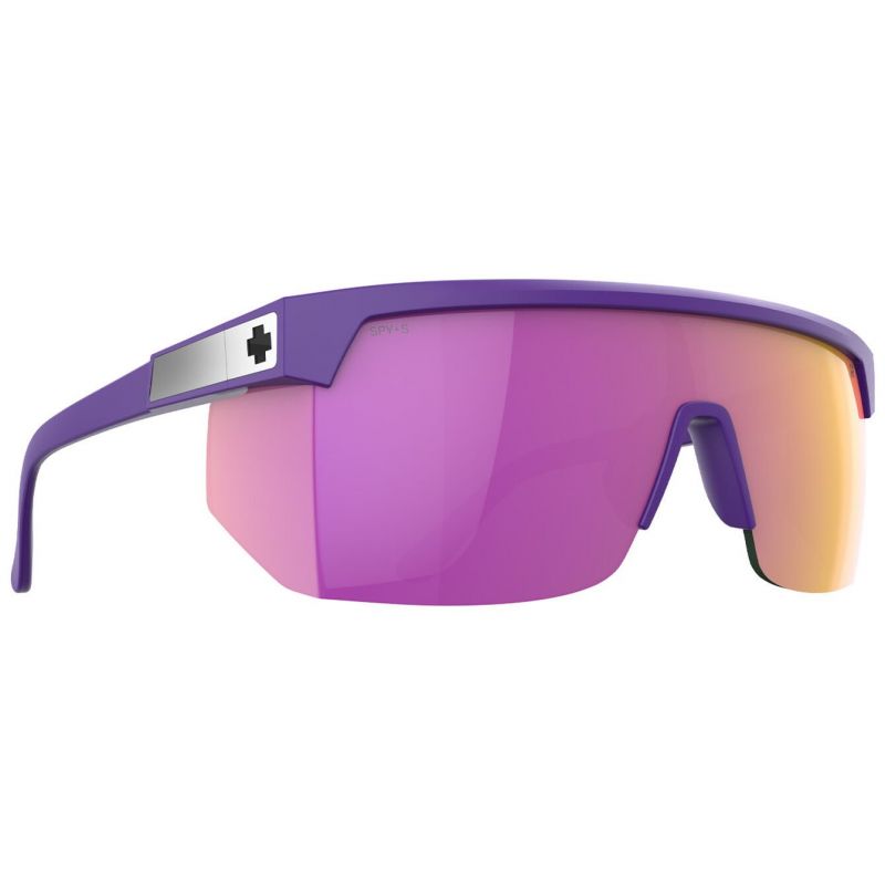 Solbriller SPY Super Flynn ANSI (Matte Purple - Happy Gray Green Pink Mirror)