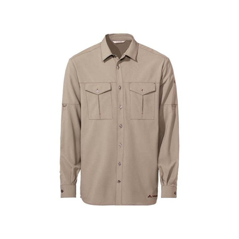 Vaude Rosemoor LS Shirt II (effen linnen) Heren wandelshirt