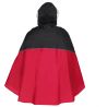 Regnponcho Vaude Covero Poncho II (röd/svart)