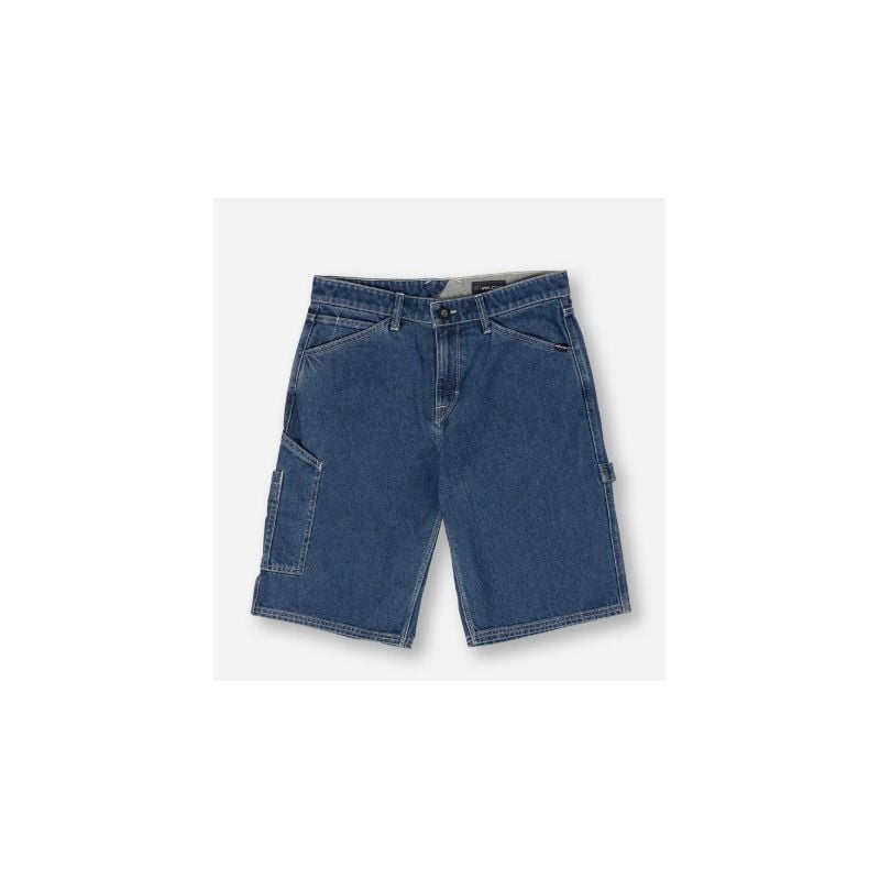 Shorts Volcom LABORED DENIM UTILITY SHORT (INDIGO RIDGE WASH) Man