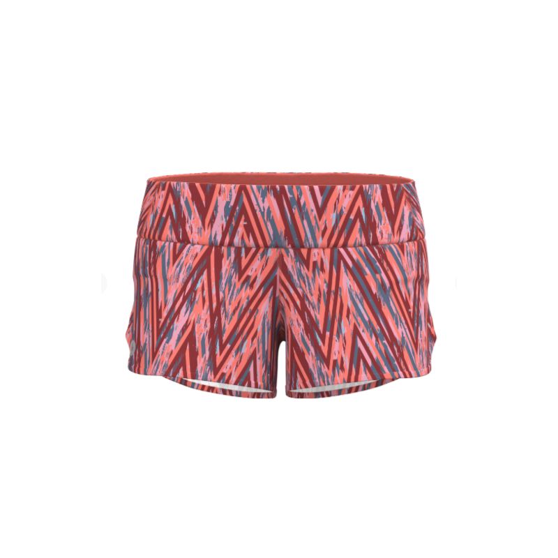 Hardloopshort Smartwool Women's Active Lined 3 Shorts (CORAL REEF ZIGZAG)