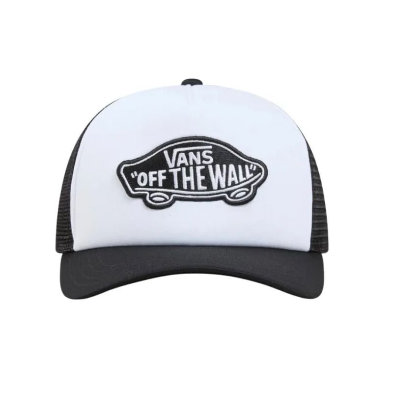 Cap Vans CLASSIC PATCH CURVED BILL TRUCKER (Black/White)