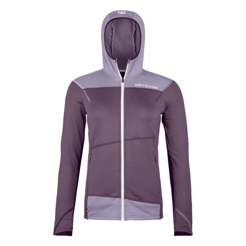 Polaire Ortovox FLEECE LIGHT HOODY W (Wild berry) donna