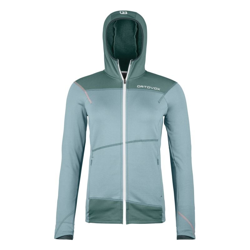 Fleece Ortovox FLEECE LIGHT HOODY W (Glacier grey) kvinne