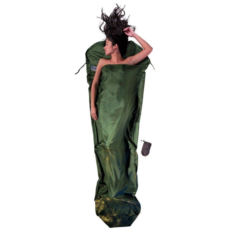 Sengetøy COCOON Silk-Mummy (mørk olivengrønn)