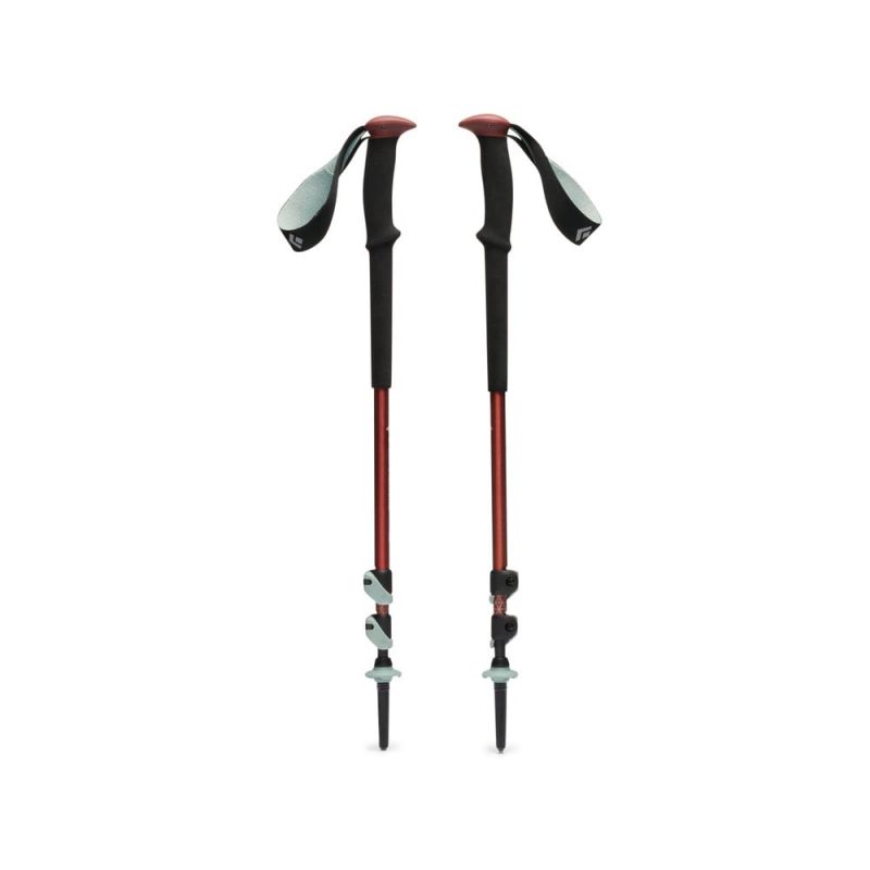 Bastones de senderismo Black Diamond TRAIL TREKKING POLES (Iron Red)
