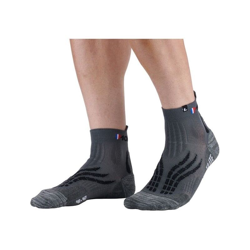 Trailsockor Monnet Run Elite (Grå/Svart)