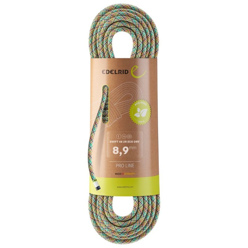 Climbing rope Edelrid Swift 48 2R Eco Dry 8,9mm (assorted colours)