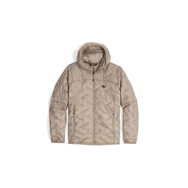 Dunjakke Outdoor Research Men's SuperStrand LT Hoodie (Pro Khaki) man