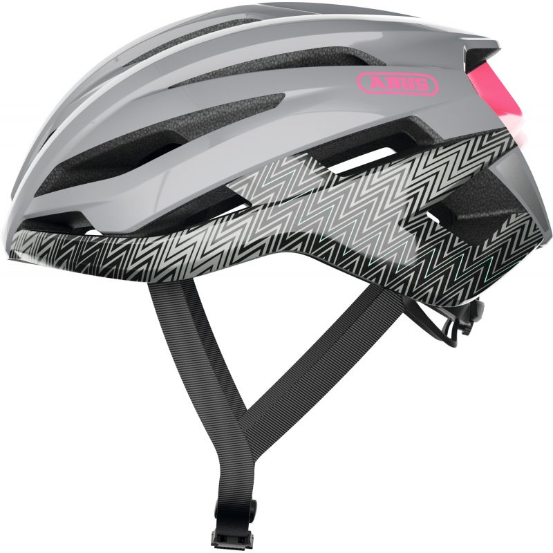 Casque de vélo ABUS StormChaser (zigzag grey shiny)