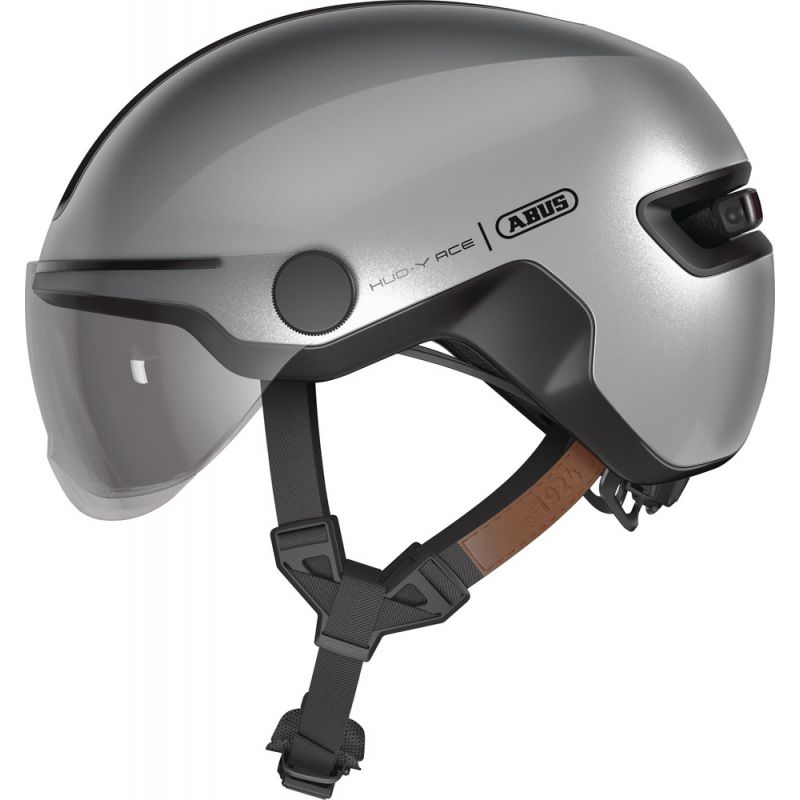 Casco da bici urbano Abus HUD-Y ACE (GLEAM SILVER)