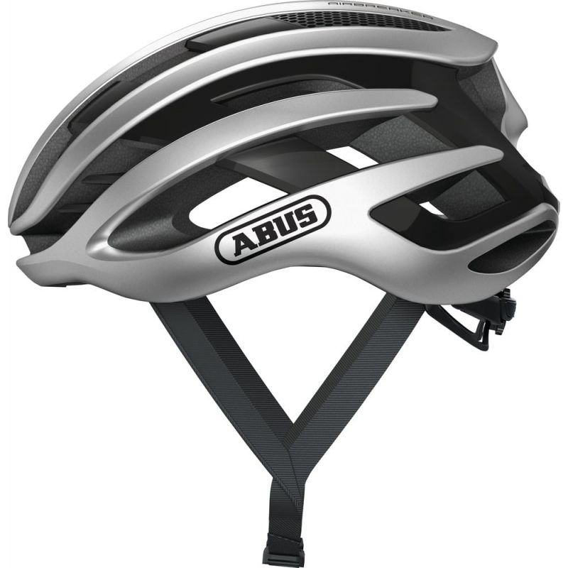 Casco da bici Abus Airbreaker (argento lucido)