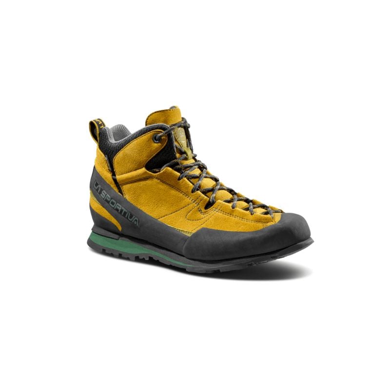 Approach-Schuhe La Sportiva Boulder X Mid (Savana/Alpine) Unisex