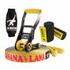Slackline Kit Gibbon Bananalama - 15m (keltainen/musta)