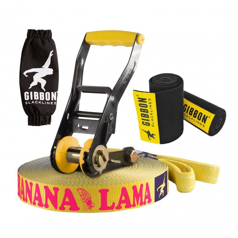 Slackline-sæt Gibbon Banana Lama - 15 m